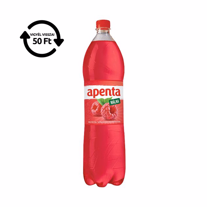 Ásványvíz szénsavas APENTA málna 1,5L DRS