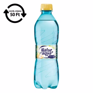 Ásványvíz szénsavas NATURAQUA Emotion Körte-Citromfű 0,5L DRS