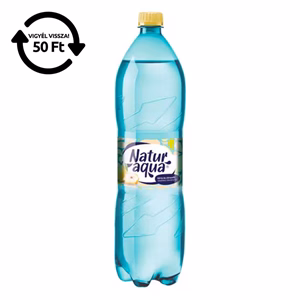 Ásványvíz szénsavas NATURAQUA Emotion Körte-Citromfű 1,5L DRS