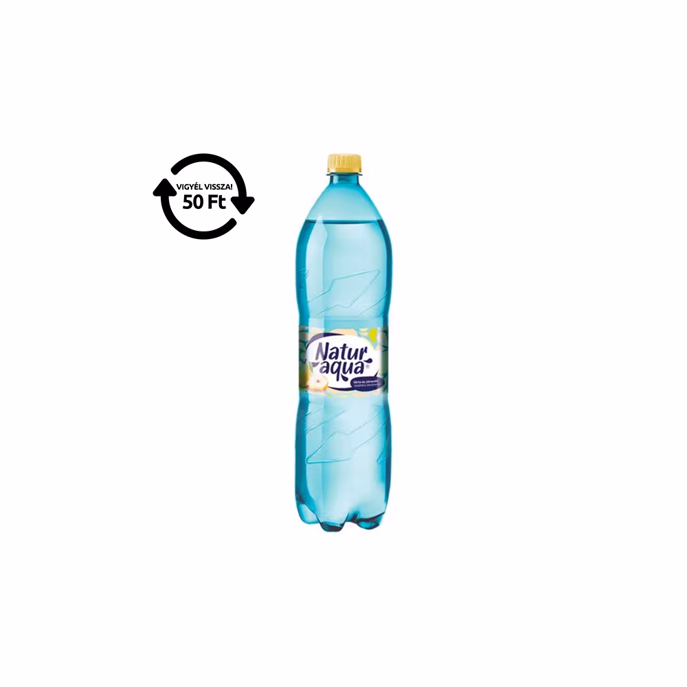 Ásványvíz szénsavas NATURAQUA Emotion Körte-Citromfű 1,5L DRS