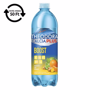 Ásványvíz szénsavas THEODORA Calcia Plus Boost mandarin-lime-gyömbér 0,7 L DRS