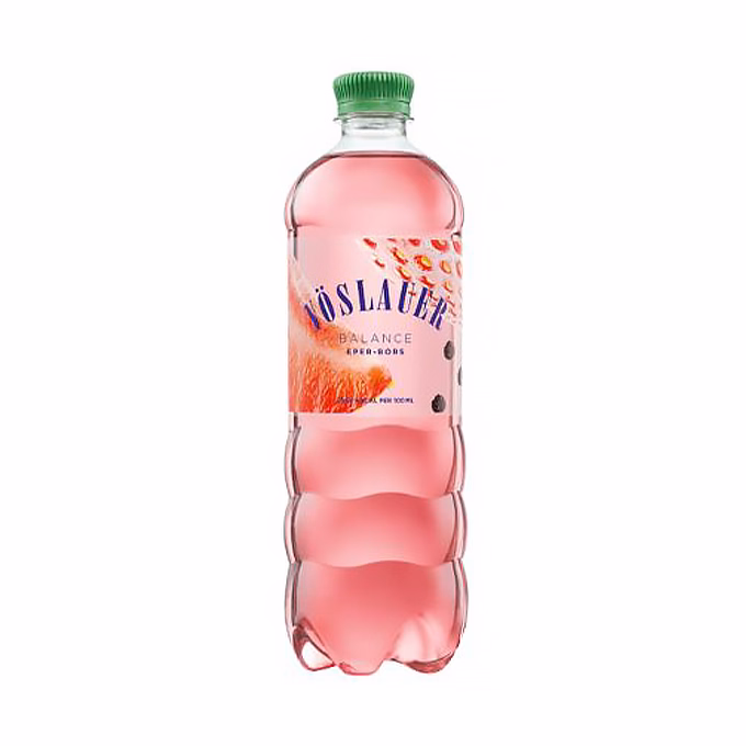 Ásványvíz szénsavas VÖSLAUER Balance eper-bors 0,75L DRS