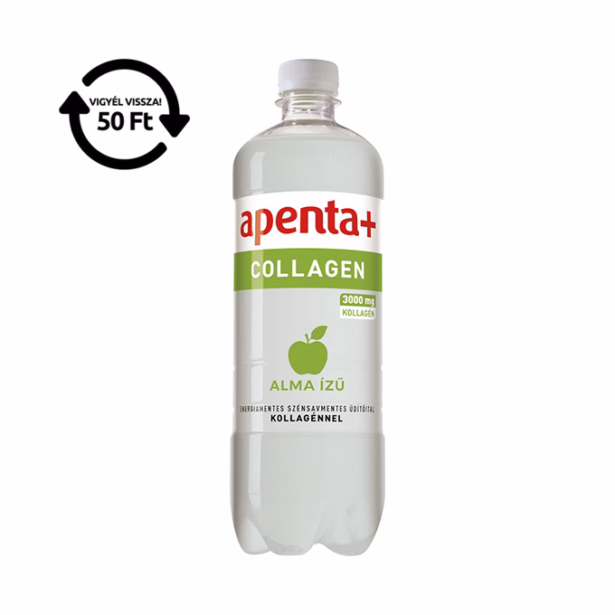 Ásványvíz szénsavmentes APENTA+ Collagen alma ízű 0,75L DRS