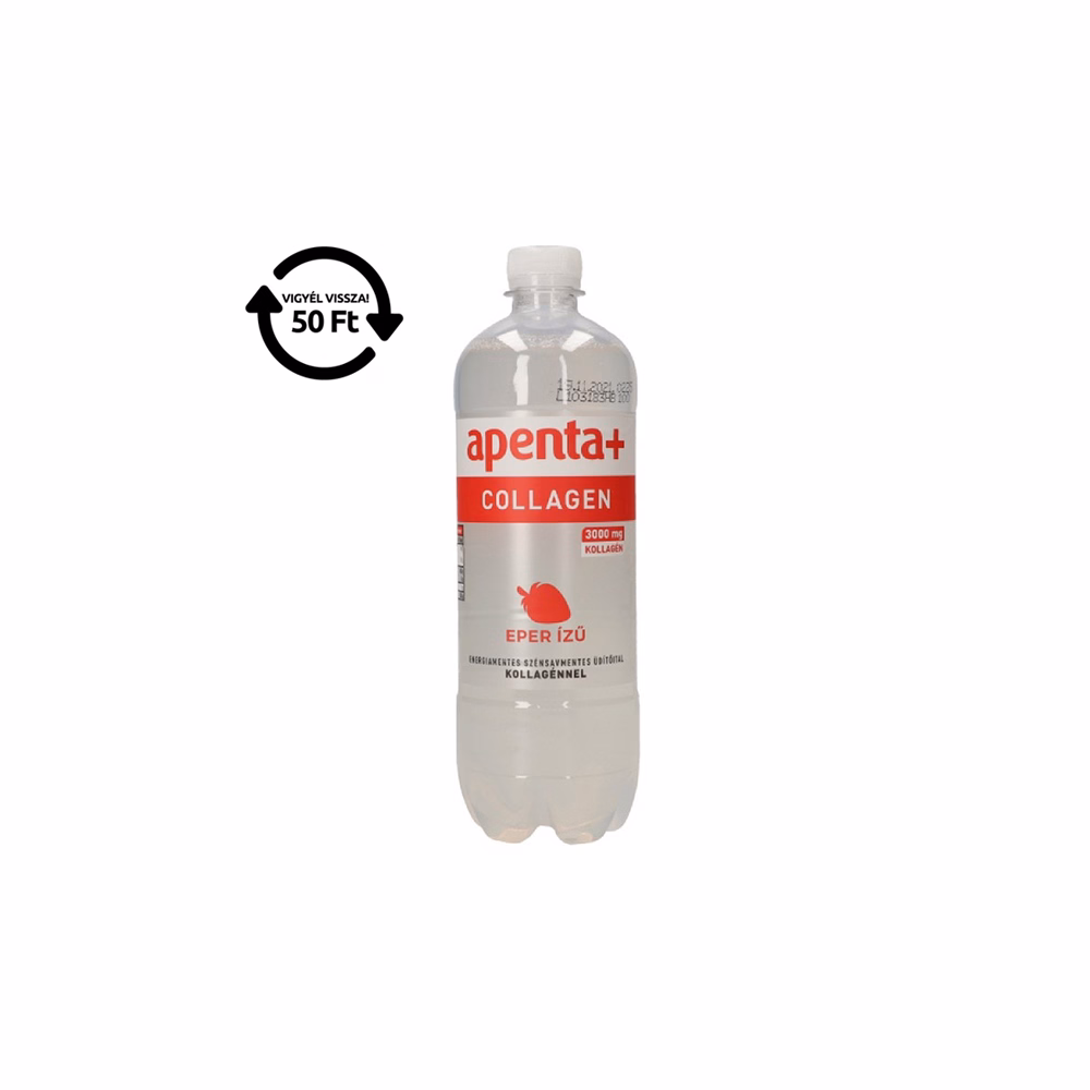 Ásványvíz szénsavmentes APENTA+ Collagen eper ízű 0,75L DRS