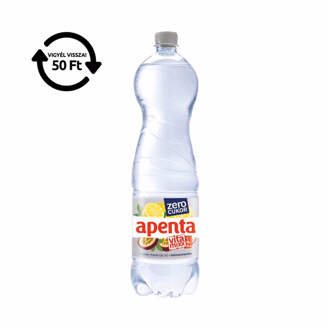 Ásványvíz szénsavmentes APENTA Vitamixxx citrom-maracuja zero 1,5L DRS