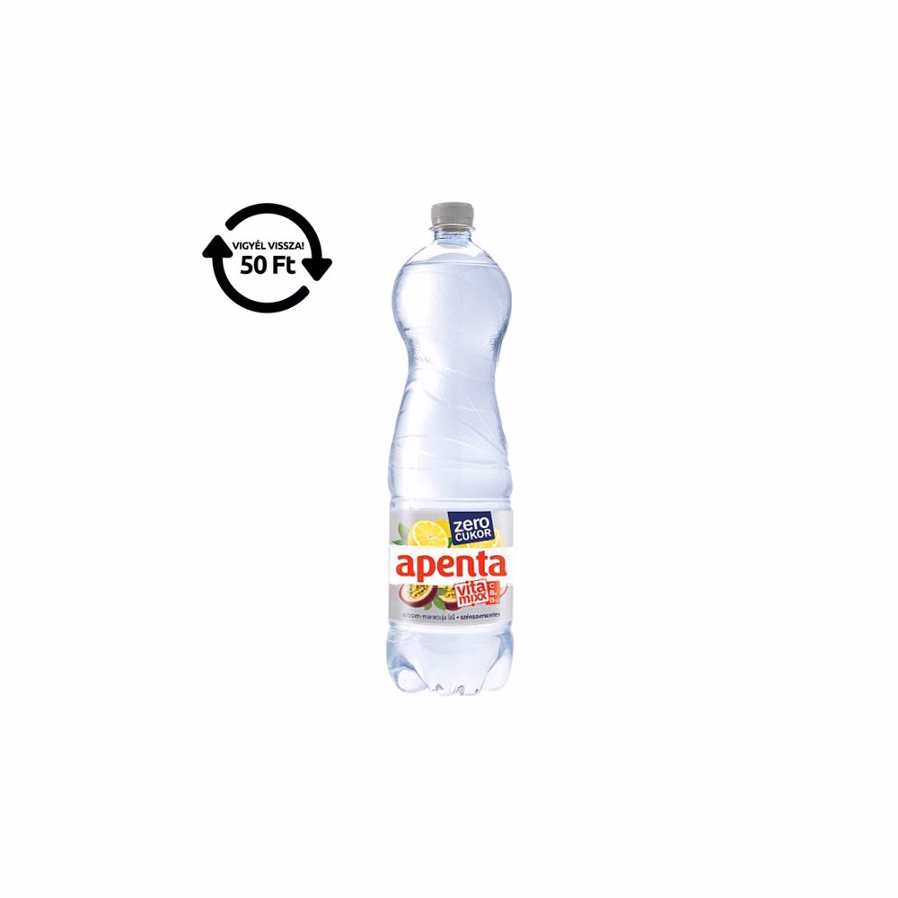 Ásványvíz szénsavmentes APENTA Vitamixxx citrom-maracuja zero 1,5L DRS