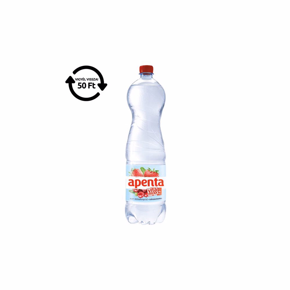 Ásványvíz szénsavmentes APENTA Vitamixxx eper-vörösáfonya 1,5L DRS