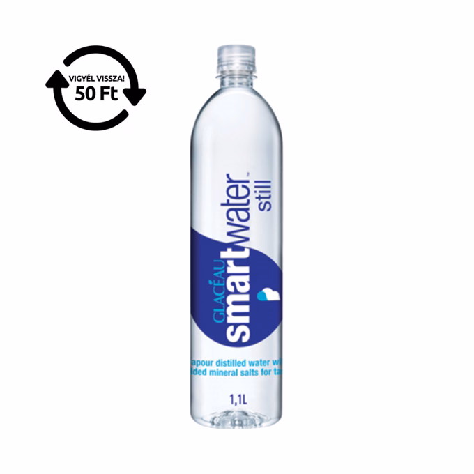 Ásványvíz szénsavmentes GLACEAU SMARTWATER 1,1L DRS