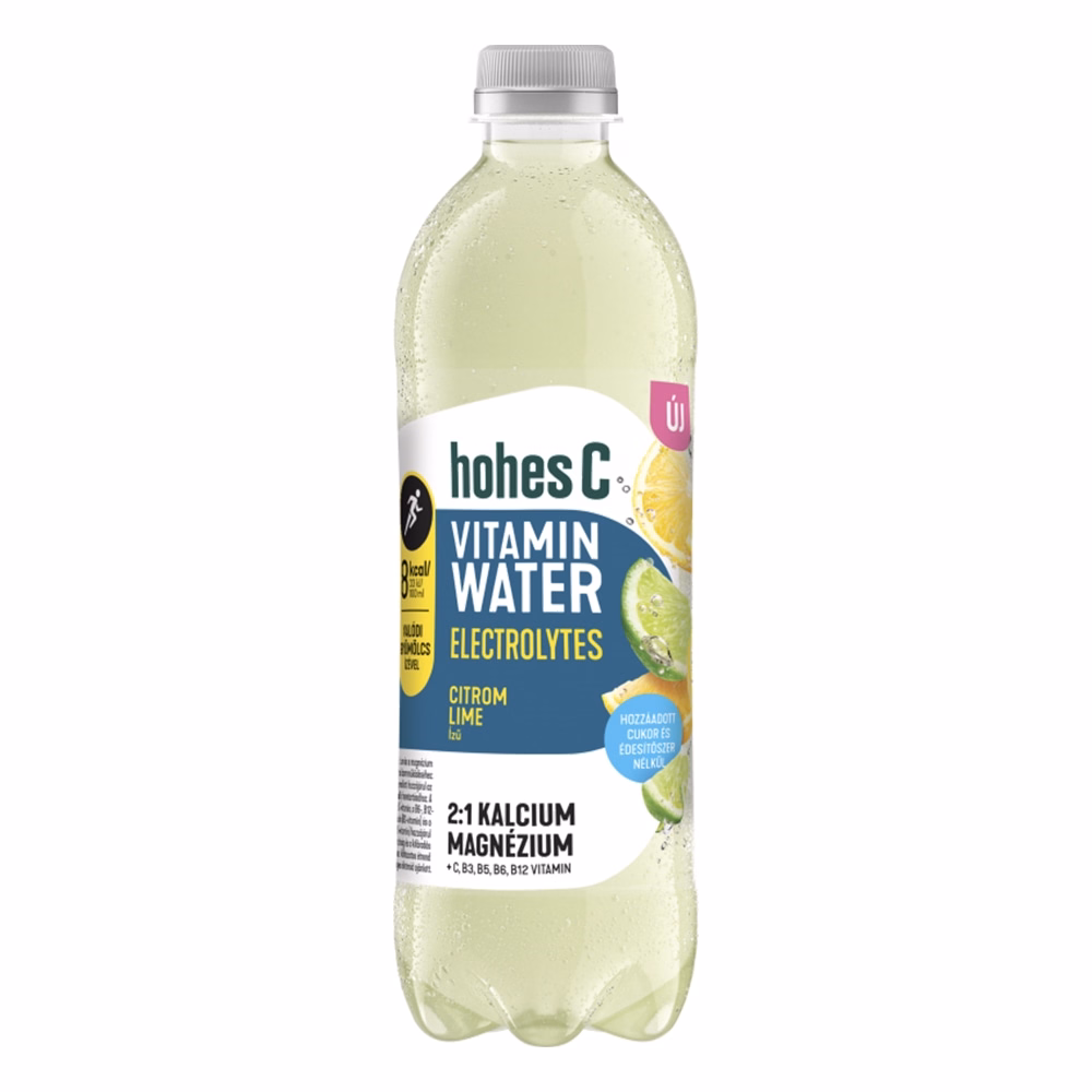 Ásványvíz szénsavmentes HOHES C Vitamin Electrolytes citrom-lime 0,5 L DRS