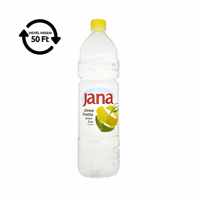 Ásványvíz szénsavmentes JANA citrom-lime 1,5L DRS