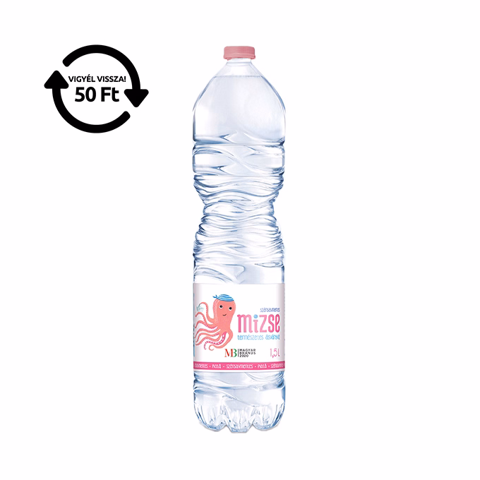 Ásványvíz szénsavmentes MIZSE 1,5L DRS