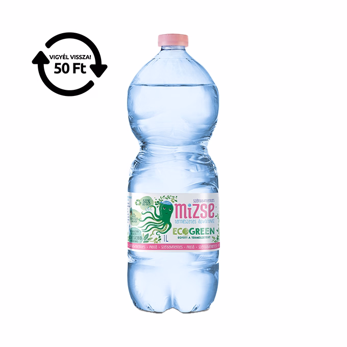 Ásványvíz szénsavmentes MIZSE Ecogreen 1L DRS