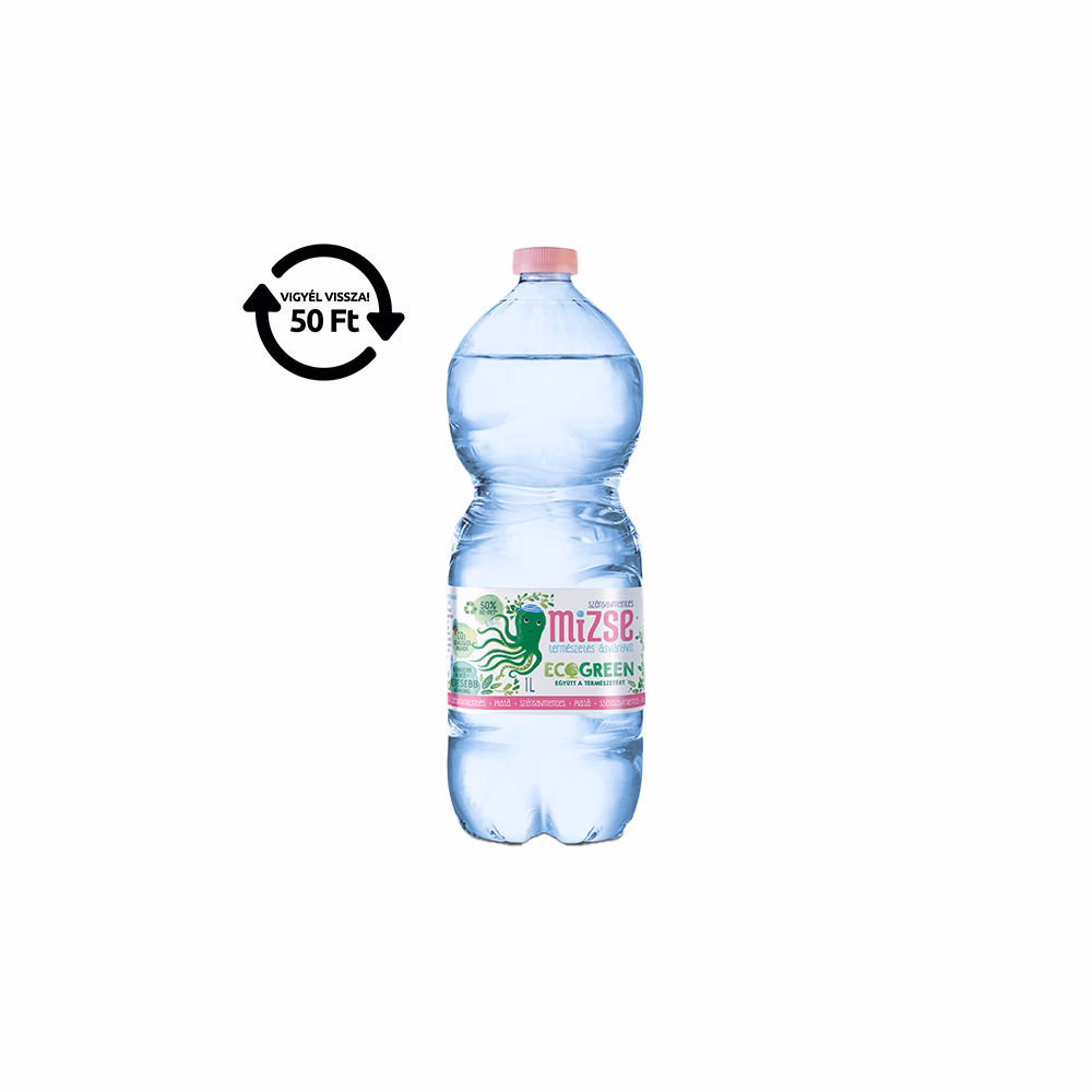 Ásványvíz szénsavmentes MIZSE Ecogreen 1L DRS
