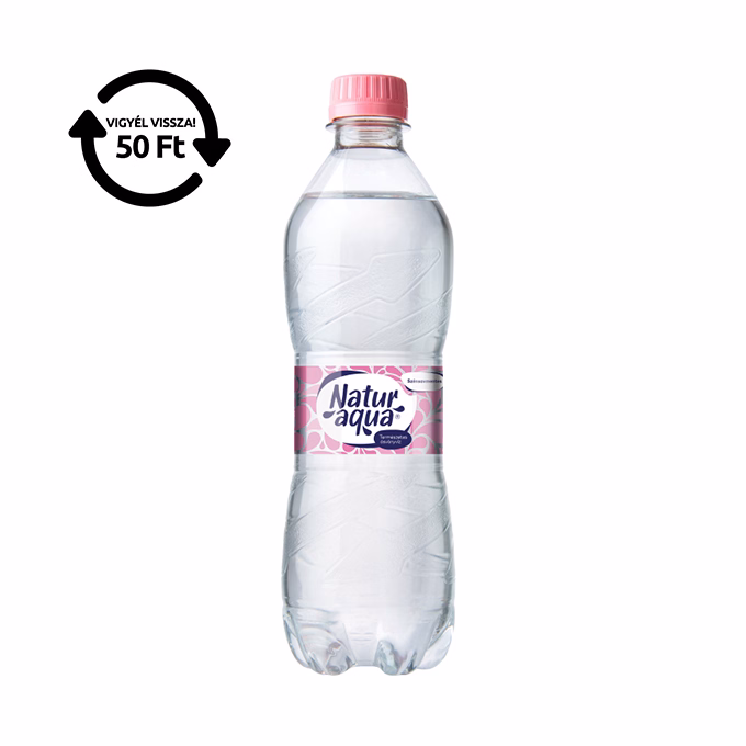 Ásványvíz szénsavmentes NATURAQUA 0,5L DRS