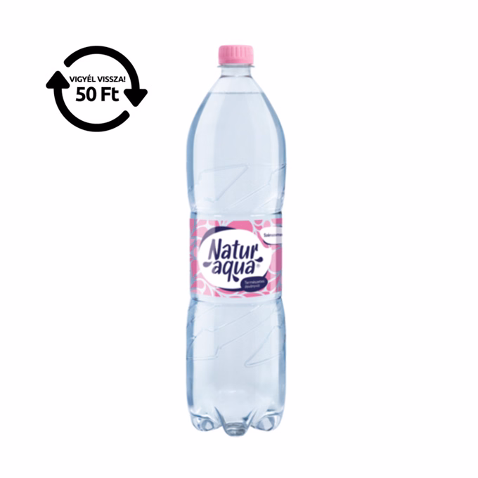 Ásványvíz szénsavmentes NATURAQUA 1,5L DRS