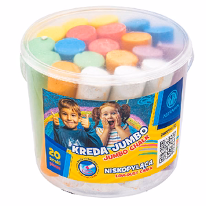 Aszfaltkréta ASTRA FUN vödrös jumbo 20 darabos