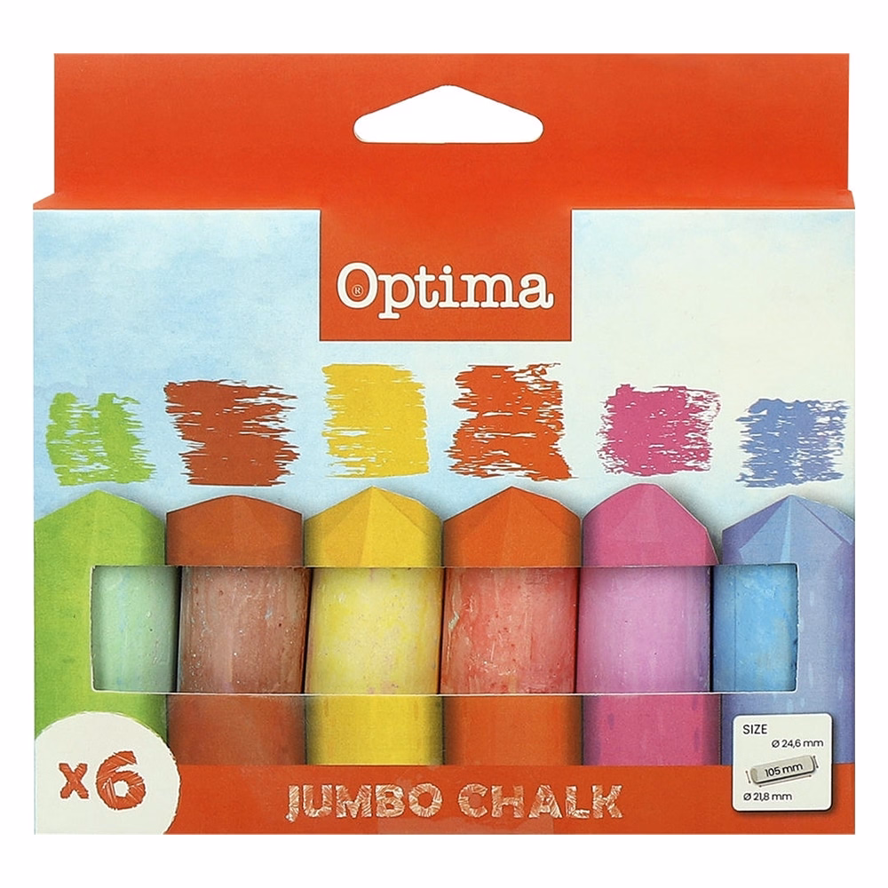 Aszfaltkréta OPTIMA Jumbo 6 darabos