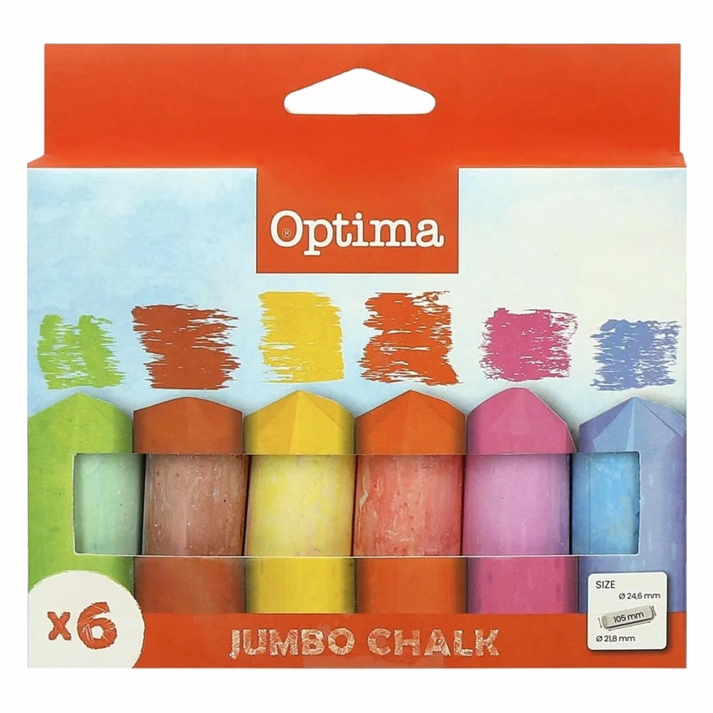 Aszfaltkréta OPTIMA Jumbo 6 darabos