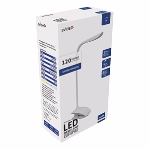 Asztali lámpa AVIDE Clip LED 1,5W fehér