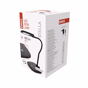 Asztali lámpa EMOS Stella LED 5W műanyag fekete