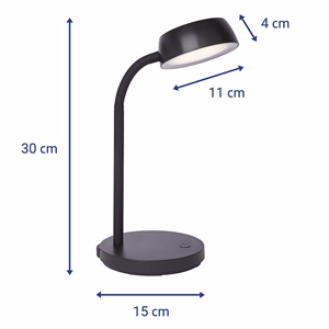 Asztali lámpa MAUL MAULabby LED 4,7W fekete