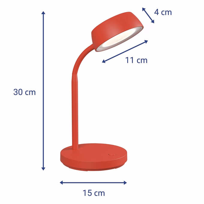 Asztali lámpa MAUL MAULabby LED 4,7W piros