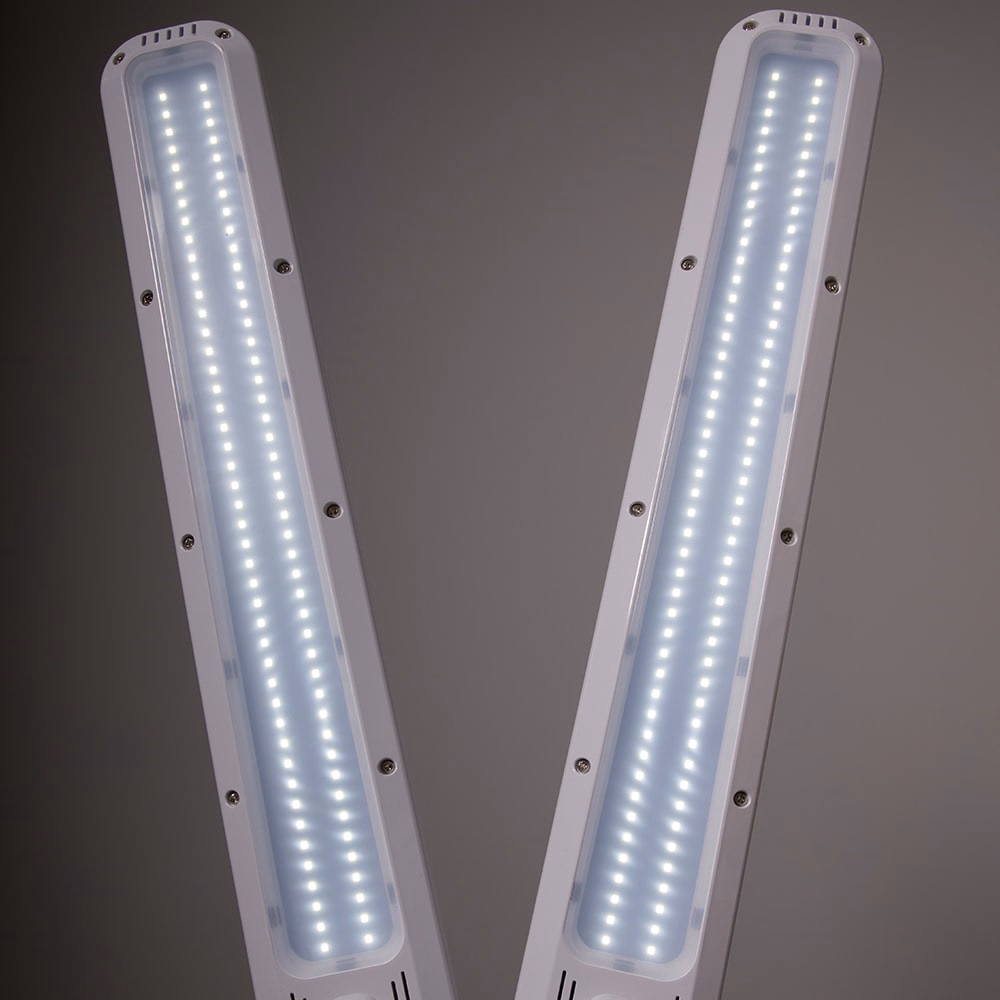 Asztali lámpa MAUL MAULcraft Duo 2x11W asztalhoz rögzíthető fehér