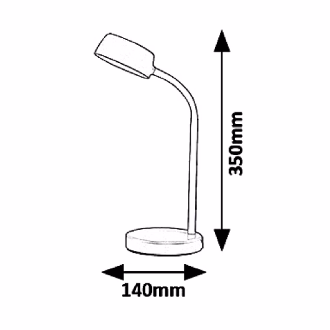 Asztali lámpa RÁBALUX Berry LED 4,5W fém kék