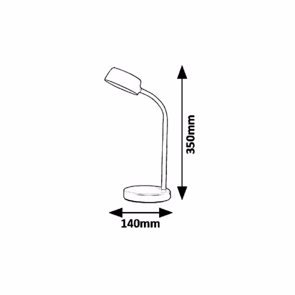 Asztali lámpa RÁBALUX Berry LED 4,5W fém kék