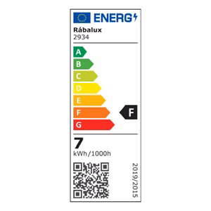 Asztali lámpa RÁBALUX Horus LED 7W fém fekete