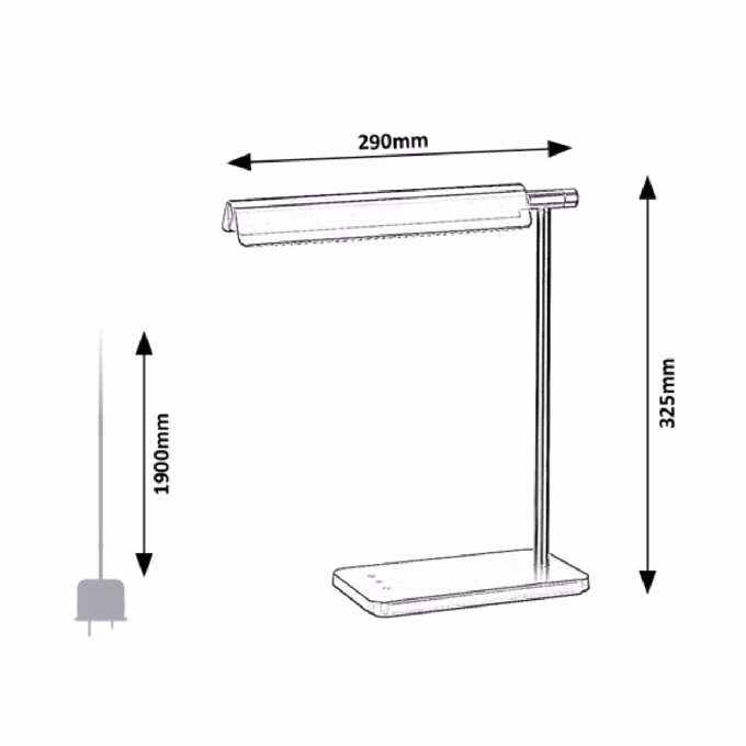 Asztali lámpa RÁBALUX Horus LED 7W fém fekete