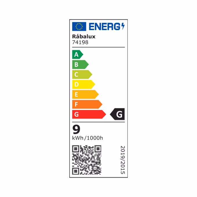 Asztali lámpa RÁBALUX Isak LED 9W műanyag fekete