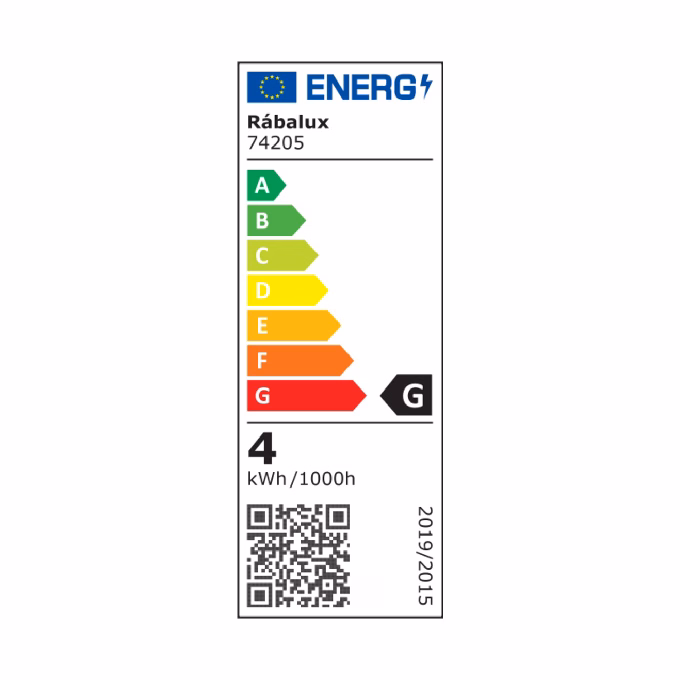 Asztali lámpa RÁBALUX Jeff2 LED 4W műanyag fehér