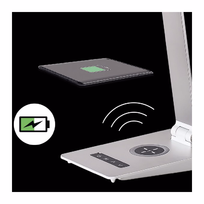 Asztali lámpa RÁBALUX Nilfgard LED 13W aluminium ezüst