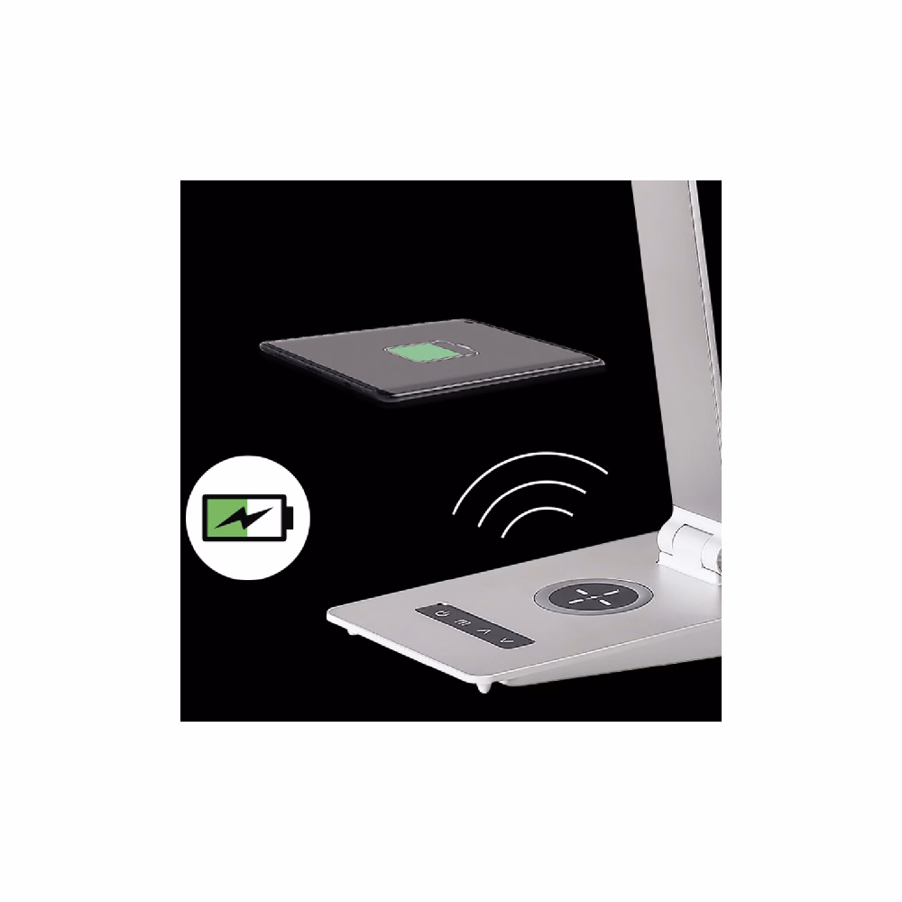 Asztali lámpa RÁBALUX Nilfgard LED 13W aluminium ezüst