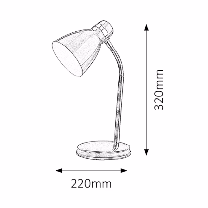 Asztali lámpa RÁBALUX Patric LED 14W fém kék