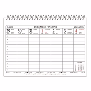 Asztali naptár TA23 2026.