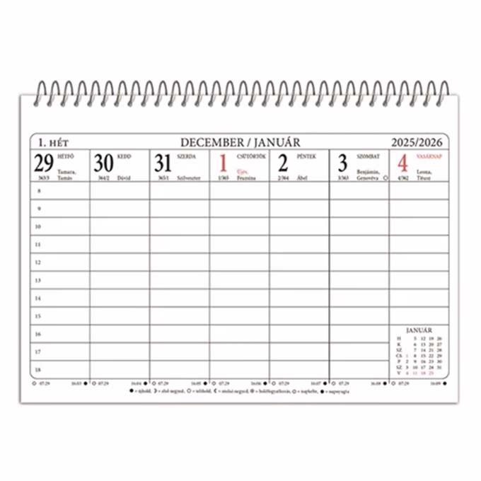 Asztali naptár TA23 2026.