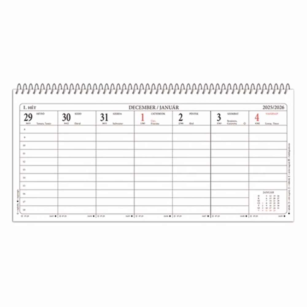 Asztali naptár TA24 2026.