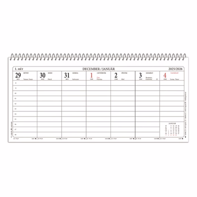 Asztali naptár TA24 2026.