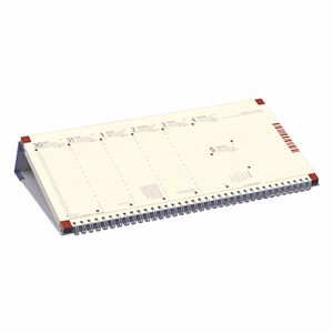 Asztali naptár kép nélküli TOPTIMER C050 fekvő sárga lapos kék 2026.