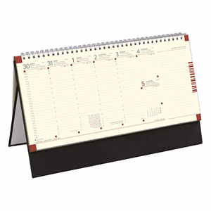 Asztali naptár kép nélküli TOPTIMER C051 álló sárga lapos fekete 2026.