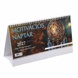 Asztali naptár képes TOPTIMER T059 álló fehér lapos Motivációs 2027