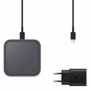 Asztali töltő SAMSUNG vezeték nélküli 15W QC fekete + adapter