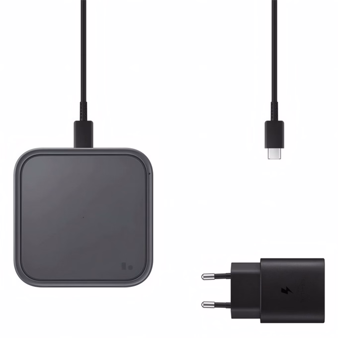 Asztali töltő SAMSUNG vezeték nélküli 15W QC fekete + adapter