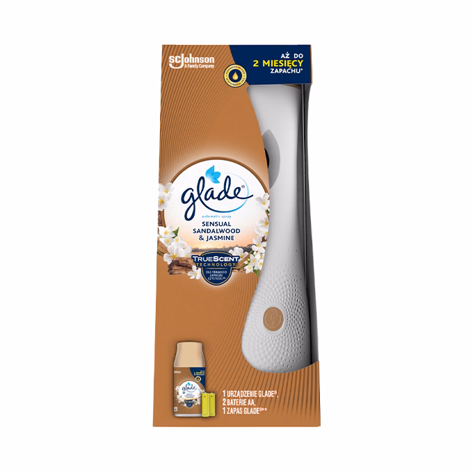 Automata légfrissítő készülék GLADE Szantálfa & Jázmin 250ml