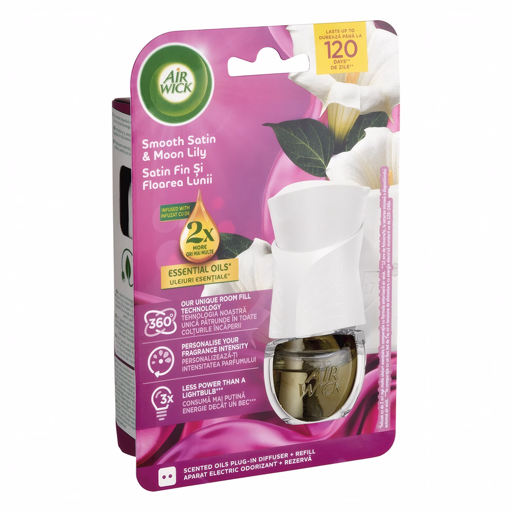 Automata légfrissítő készülék AIR WICK Szatén&Liliom 19 ml