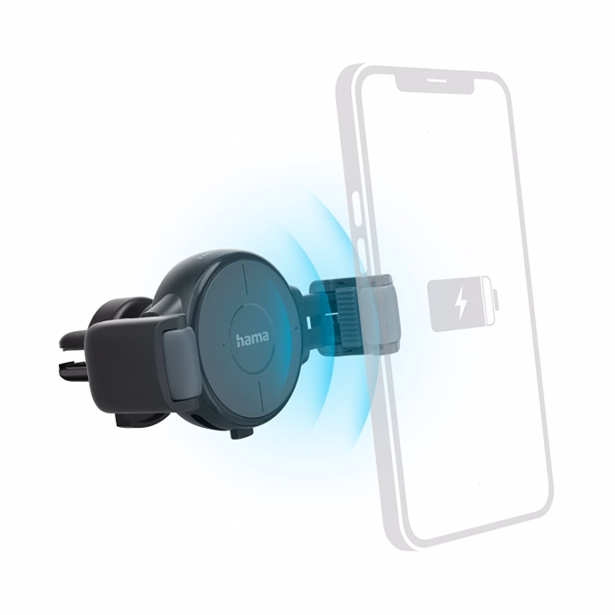 Autós telefontartó és töltő HAMA FC-10 Flex univerzális vezeték nélküli töltéssel Autós telefontartó és töltő HAMA FC-10 Flex univerzális vezeték nélküli töltéssel