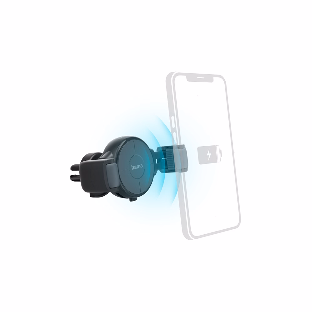 Autós telefontartó és töltő HAMA FC-10 Flex univerzális vezeték nélküli töltéssel Autós telefontartó és töltő HAMA FC-10 Flex univerzális vezeték nélküli töltéssel