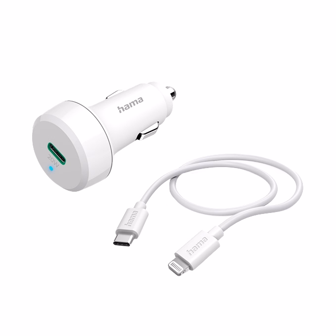 Autós töltő HAMA Lightning/USB-C 20W